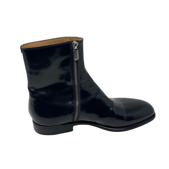 Armando Cabral black leather side zip boots sz 40 US 7 main image 5